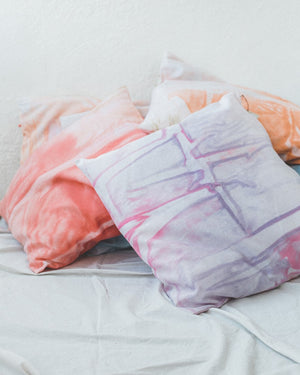 HAND-PAINTED PILLOWCASE - choose your color